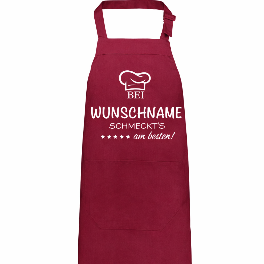 Kochschürze - Bei "Name" schmeckt's am besten!