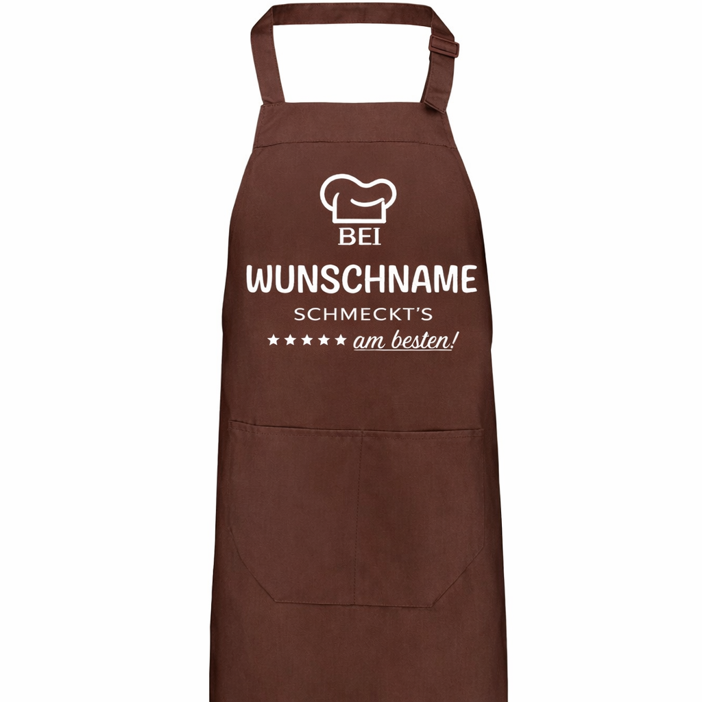 Kochschürze - Bei "Name" schmeckt's am besten!