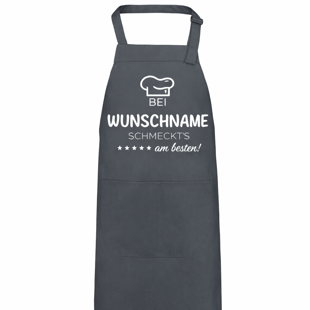 Kochschürze - Bei "Name" schmeckt's am besten!
