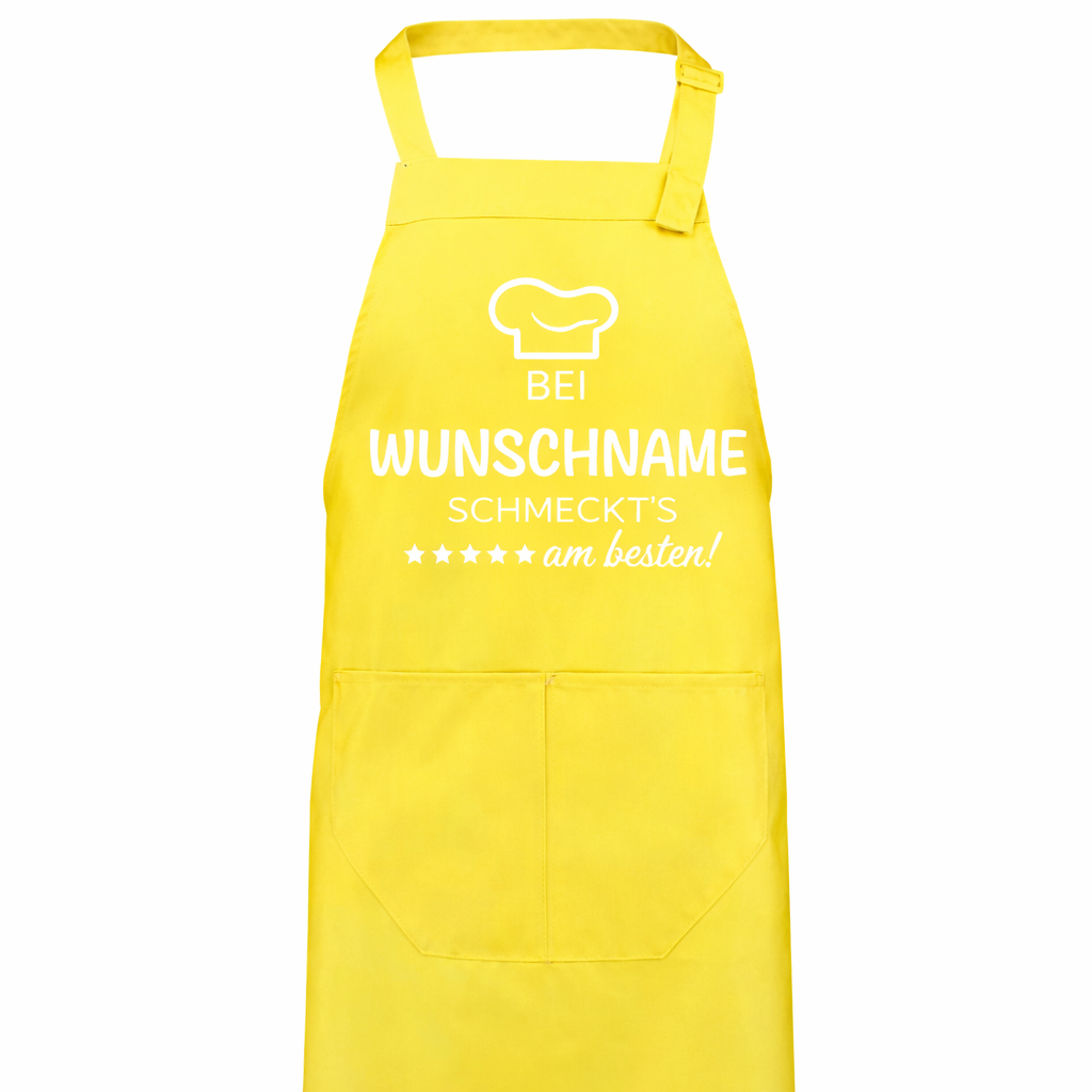 Kochschürze - Bei "Name" schmeckt's am besten!