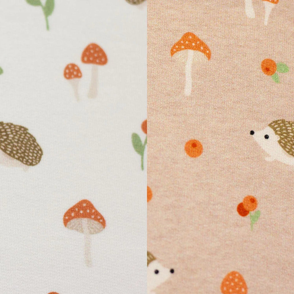 Jersey Stoff - Igel Natur
