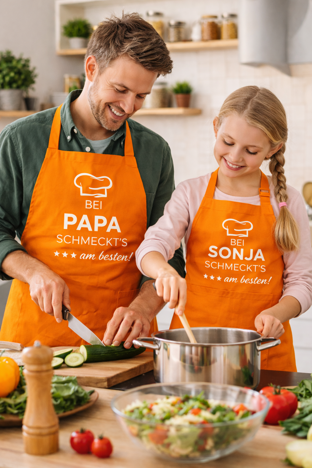 Kochschürze - Bei "Name" schmeckt's am besten!