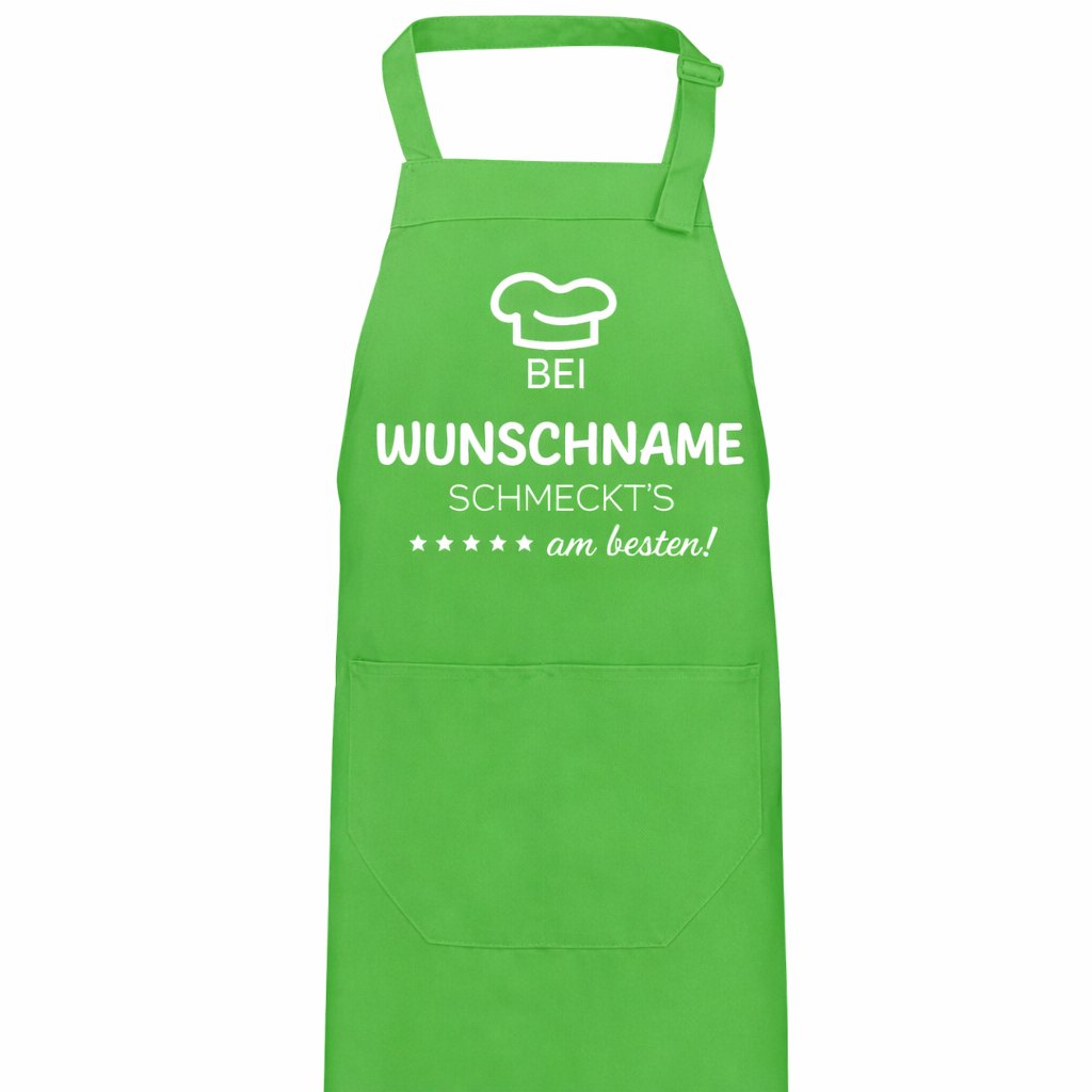 Kochschürze - Bei "Name" schmeckt's am besten!