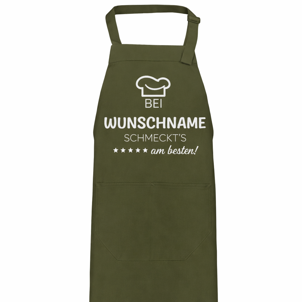 Kochschürze - Bei "Name" schmeckt's am besten!