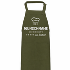 Kochschürze - Bei "Name" schmeckt's am besten!
