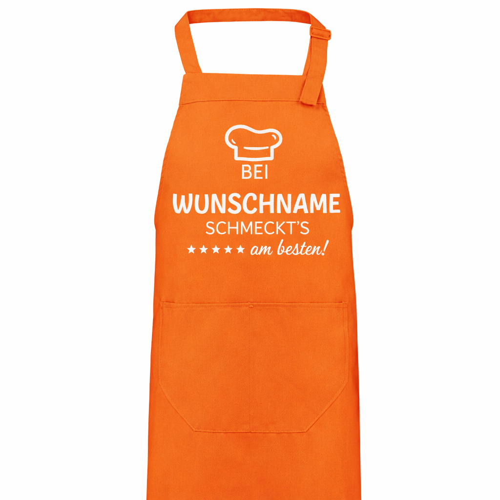 Kochschürze - Bei "Name" schmeckt's am besten!