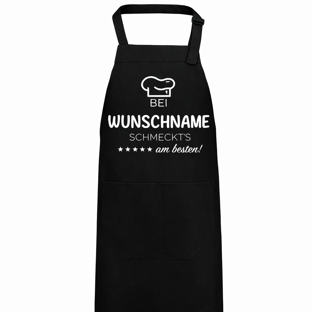 Kochschürze - Bei "Name" schmeckt's am besten!