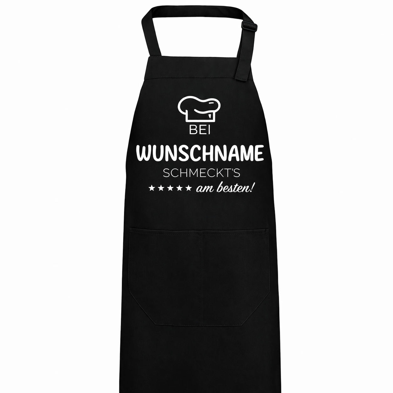 Kochschürze - Bei "Name" schmeckt's am besten!
