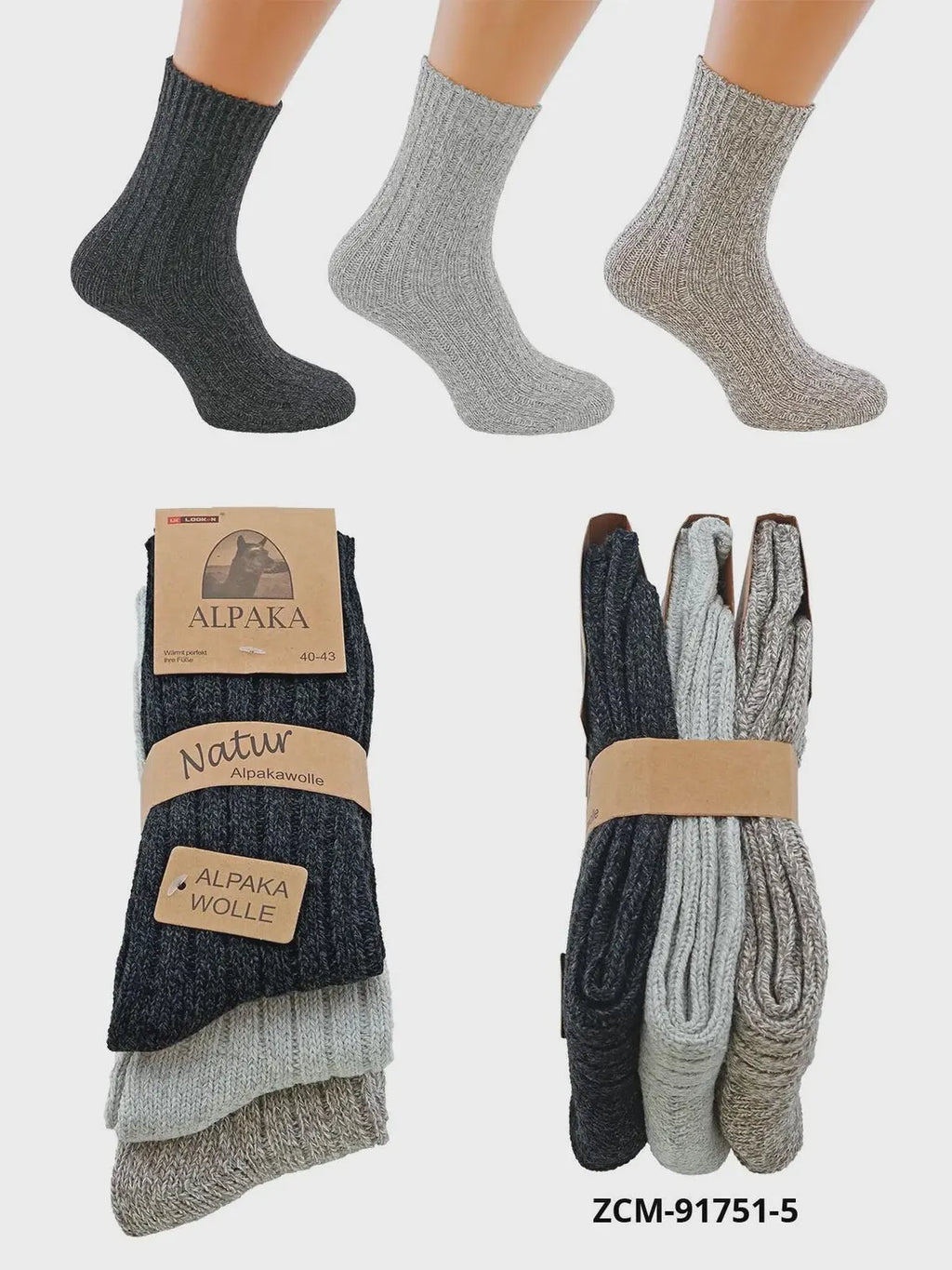 Socken - Alpaka Wolle